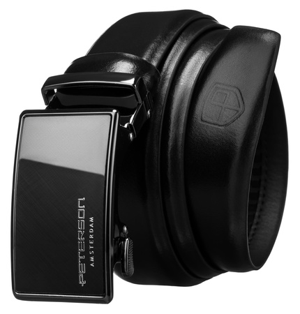 Pasek automat skórzany PTN A003 Black