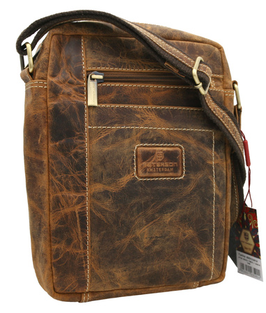 Torba skórzana PTN 8022-TMH Tan