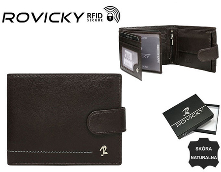 Leather wallet RFID ROVICKY N992L-CMC