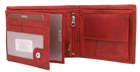 Portfel męski skórzany AW-N992-MAL Red