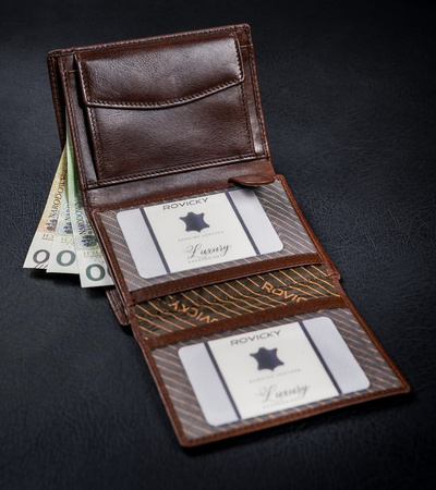 ROVICKY PC-101L-BAR RFID leather wallet