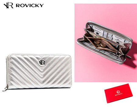 Portfel piórnik eko R-PRK-04-HRH Silver