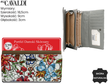 Portfel skóra + PU PN20-FL-BL Multi