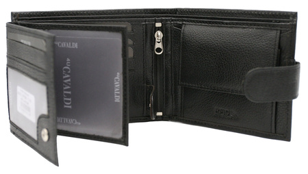 Leather Wallet N992L-GPDM Black