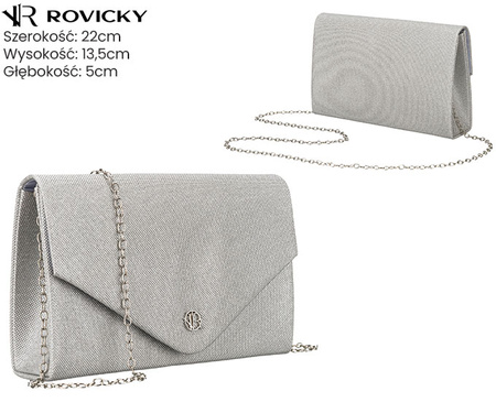 Torebka kopertówka R-XS030-2 Silver
