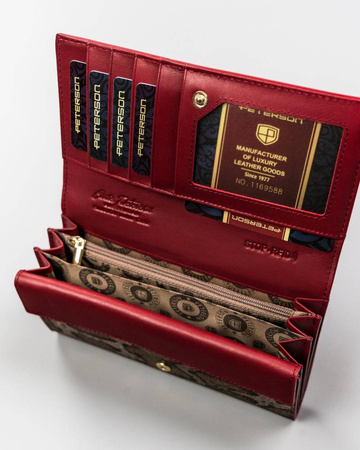 Portfel skórzan PTN BS-411 Snake Red