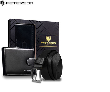 Zestaw portel+pasek PTN N992L-TW-105-BW Black