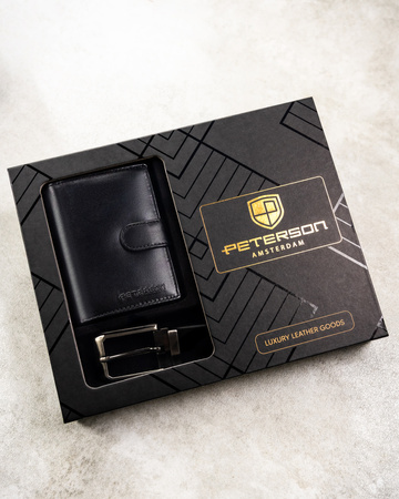 Zestaw portel+pasek PTN N4L-09-120-BW Black