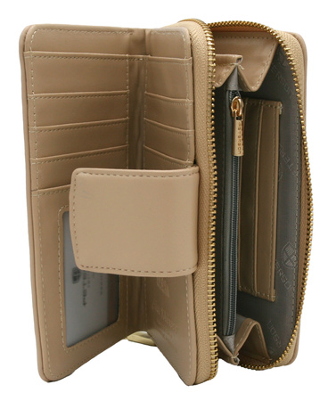 Portfel damski PU PTN 76116-F8 Beige