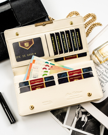 Portfel damski eko PTN 005-NF8 Ecru