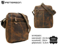 Leather bag PETERSON PTN RIVER-HTT