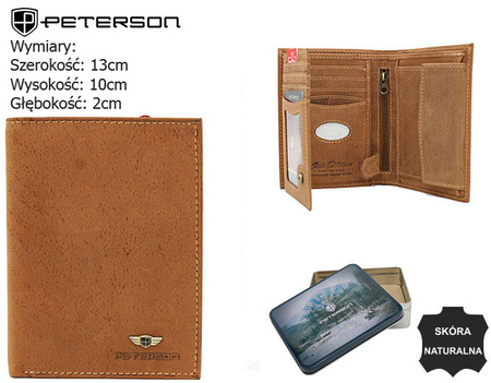 Leather Wallet PTN 333 2-1-5 Cognac