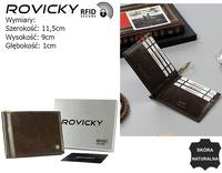 Portfel męski skórzany N1908-RVT D.Brown