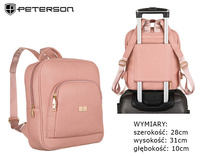 PETERSON PTN PL-29601 eco leather backpack