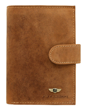 Leather wallet PTN 324Z 2-1-5 COGNAC