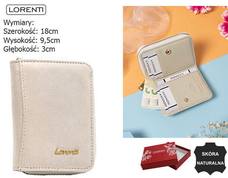 Portfel damski skórzany 5157-BRS Gold