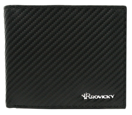 Zestaw prezentowy: portfel skórzany męski + brelok ROVICKY R-PK5-N992-7027 BLAC