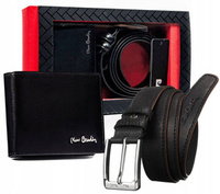 PIERRE CARDIN leather wallet and belt set ZM-PC15