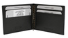 A compact men's money clip crafted from genuine full-grain leather CPR-13-NBAR Black