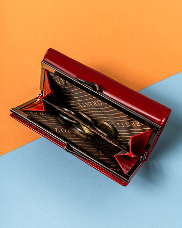 Portfel damski skórzany 55020-GBL Red