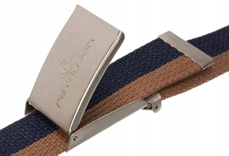 PETERSON PTN SILV-NAV-BR webbing belt