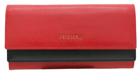 Leather wallet RFID PETERSON PTN 421028-SGN