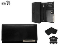 Women's leather wallet RD-08-GCL-NL4 BLACK