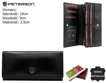 Portfel damski skórzany PTN 1680133-TVT Black