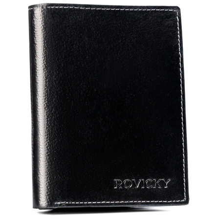 Portfel męski skórzany N4-RPVT-BL BLACK
