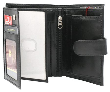 Portfel męski skórzany PTN 324Z-PR 2-1-1 Black