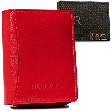 Women's leather wallet R-RD-34-GCL Red