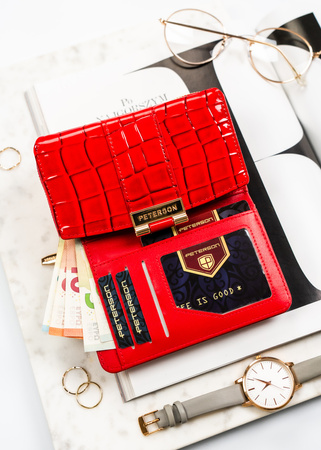 Portfel damski eko PTN 0015-DS Red