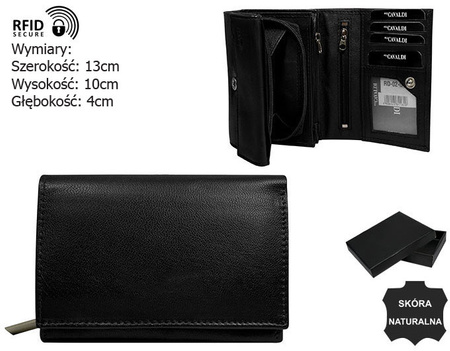 WOMEN'S leather wallet RD-02-GCL-NL Black