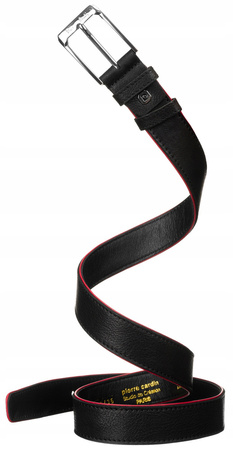 Zestaw prezentowy ze skóry naturalnej: portfel i pasek z tradycyjną klamrą - Pierre Cardin ZM-PC8