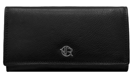 Portfel damski skórzany na blistrze R-D1521-NCD-BL Black