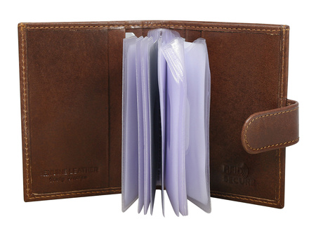 Skórzane etui na dokumenty TW-04-RVT Brown