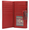 Portfel damski skórzany PTN 42100-NBF Red-Black