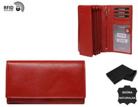 WOMEN'S leather wallet RD-08-GCL-NL Red