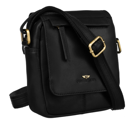 Torba skórzana listonoszka PTN 512-OPU Black