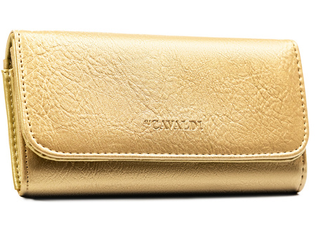 Portfel damski PU na blistrze F-PAL1B-BL Gold