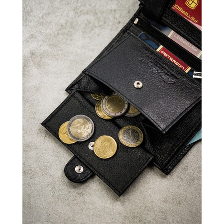 Portfel męski skórzany PTN N4L-SPDM Black