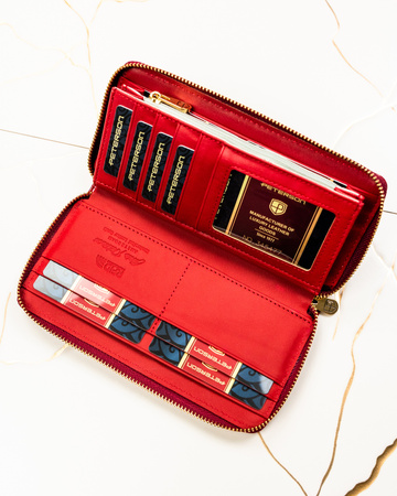 Portfel damski skórzany PTN PH25-1-SAF RED