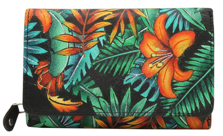 Women's leather wallet R-N0493-ART