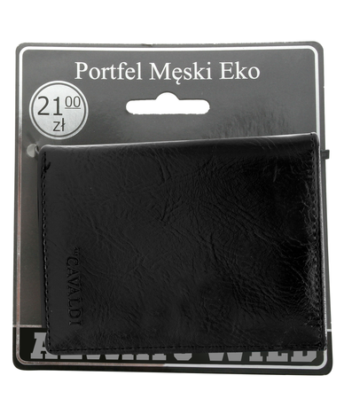 Portfel męski eko na blistrze F18-054-BL Black