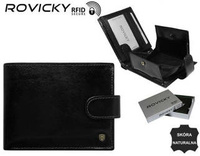 Portfel skórzany RFID ROVICKY N61L-RVT D.Brown