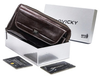 Rovicky RFID leather pouch CPR-043-BAR