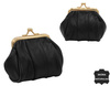 Leather coin purse 662 Black No Logo
